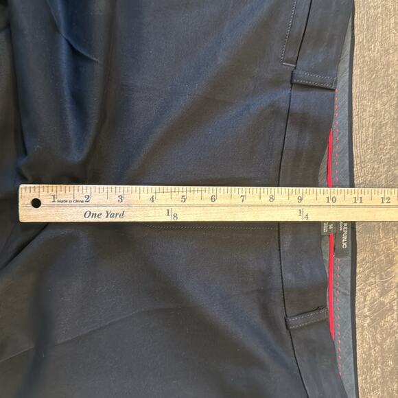 Banana Republic Women's Slim Straight Ankle Trouser Pant Black Size 12 Short - Picture 4 of 8